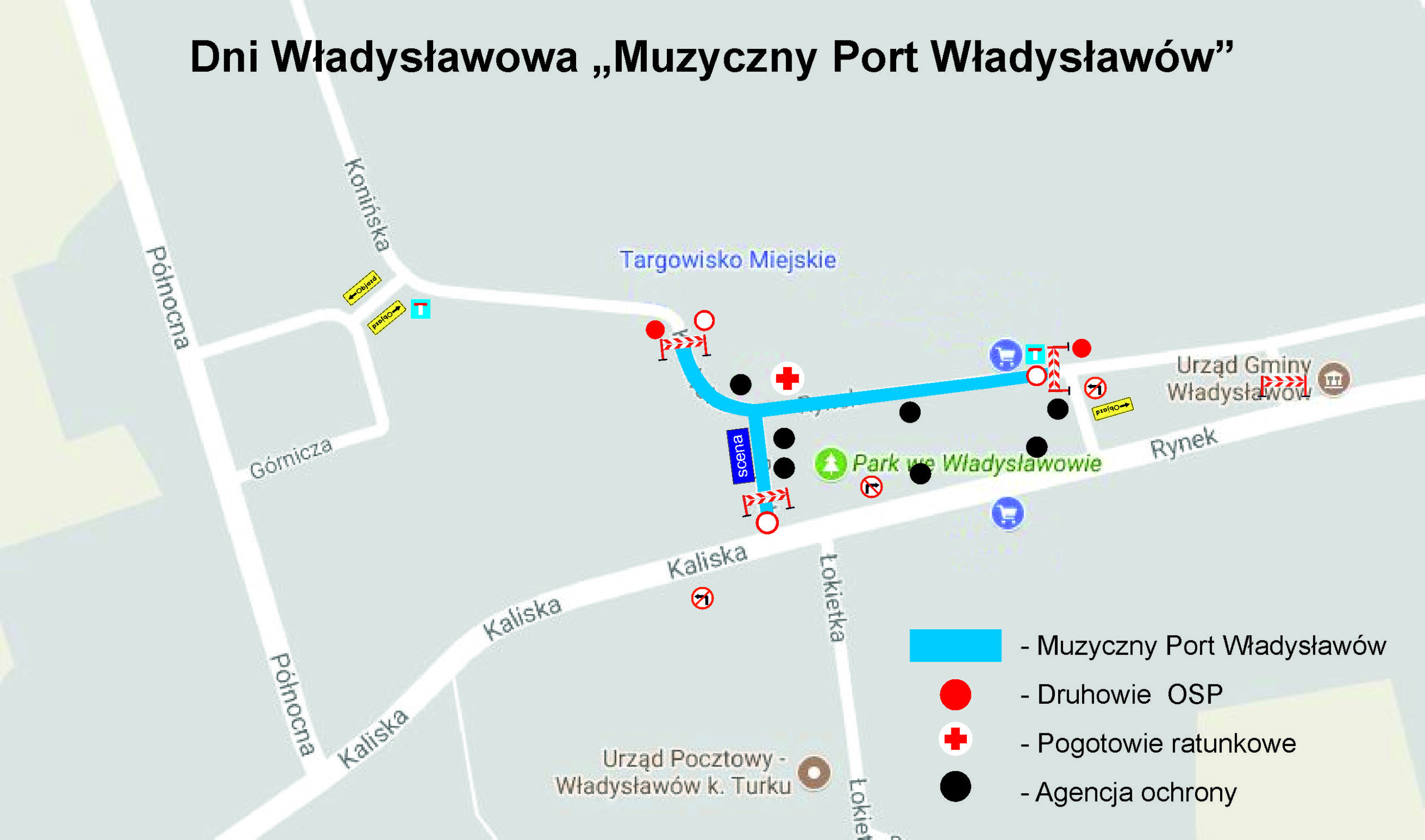 Muzyczny Port Władysławów - utrudnienia